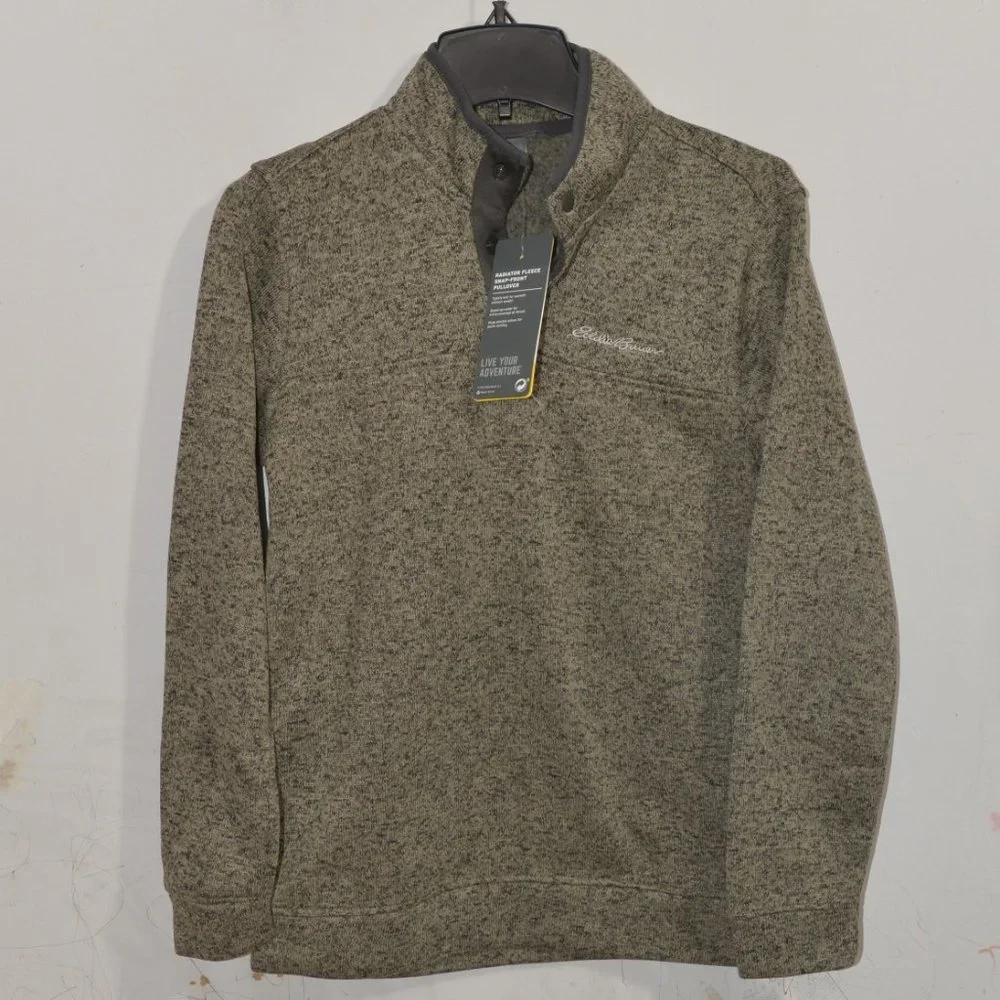 Eddie Bauer Men’s Radiator Quarter Pullover Charcoal‎
